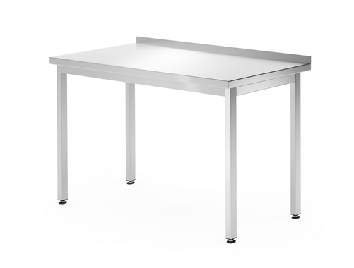 Stół roboczy przyścienny skręcany z rantem, 1200x700x850 mm, inox | HENDI, 812686