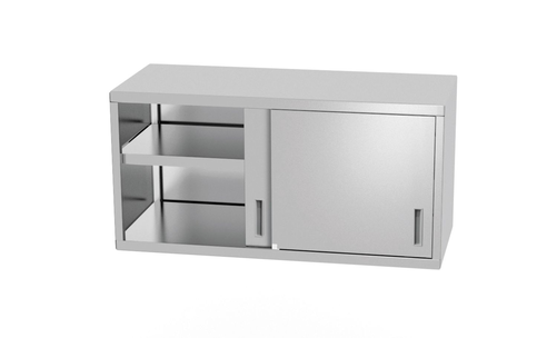 Szafka wisząca z drzwiami suwanymi, 800x300x600 mm, inox | HENDI, 814154