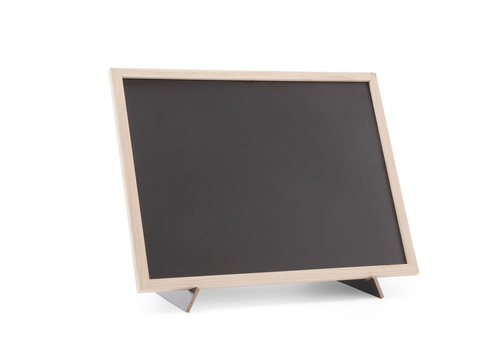 Tablica z podstawą 300x400 mm, czarna, brązowa, czarny, brązowa | HENDI, 664124