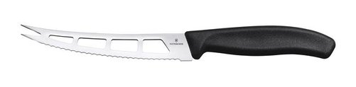 Nóż do masła i sera, ostrze 130 mm, inox, czarny | VICTORINOX, 6.7863.13B