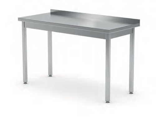Stół roboczy przyścienny skręcany z rantem, 1000x700x850 mm, inox | HENDI, 812679