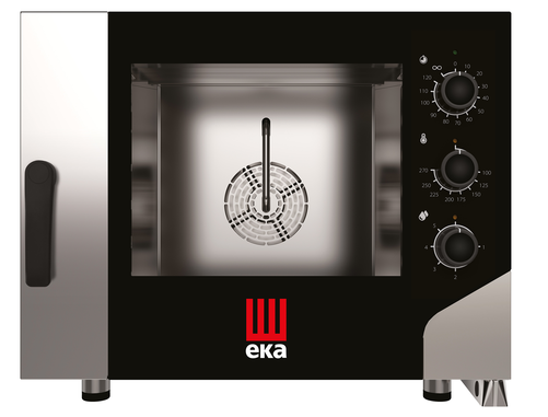Piec konwekcyjno - parowy, elektryczny, 4x600x400, 7.8 kW, 400V, 850x1044x700 mm, czarny | EKA, Millennial Smart