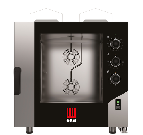 Piec konwekcyjno - parowy, gazowy, 6x600x400, 14 kW, G20, 850×1041×951 mm, inox | EKA, Millennial Smart