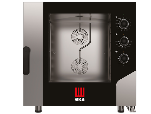 Piec konwekcyjno - parowy, elektryczny, 6x600x400, 10.4 kW, 400V, 850x1035x850 mm, czarny | EKA, Millennial Smart