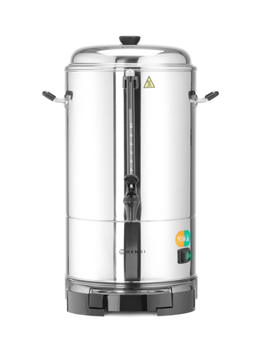Zaparzacz do kawy o podwójnych ściankach 10 l, inox, czarny | HENDI, 211205