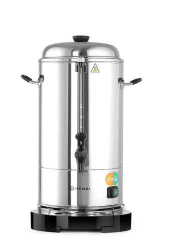Zaparzacz do kawy o podwójnych ściankach 6 l, inox, czarny | HENDI, 211106