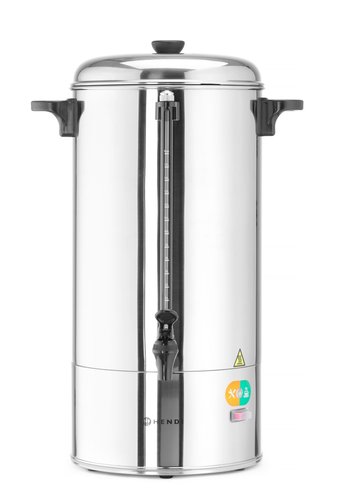 Zaparzacz do kawy o pojedynczych ściankach 15 l, inox, czarny | HENDI, 208205