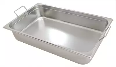 Pojemnik gastronomiczny z uchwytami GN 2/1, 42,8 l, 650x530x150 mm, inox | REDFOX, GNU - 2/1-150