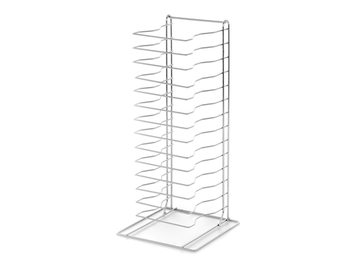 Stojak na 14 blach lub siatek do pizzy ze stali chromowanej | TECHNICA, Pizza Line