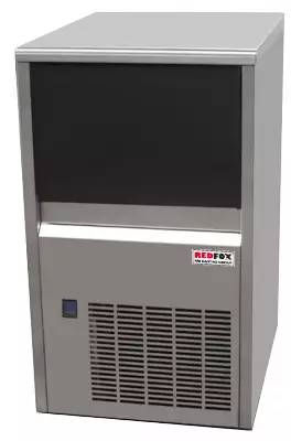 Kostkarka do lodu 25 kg/24 h, 0,36 kW, chłodzenie wodą, 350x470x590 mm, inox | REDFOX, SS-25W