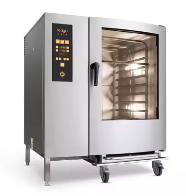 Piec konwekcyjno-parowy, gazowy, elektryczny, iniekcyjny 12x GN 2/1, 46,4 kW, 1111x1006x1377 mm, inox | RETIGO, O 1221 ig