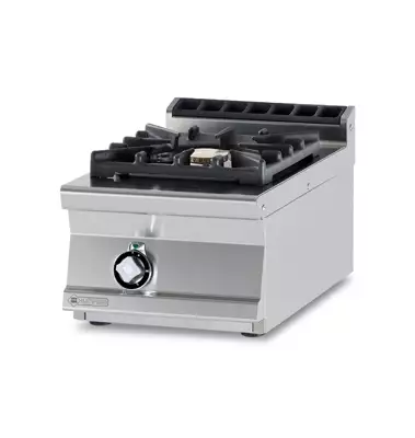 Kuchnia gazowa 1-palnikowa 10 kW, 400x700x280 mm, inox | RMGASTRO, PC1T - 74 G