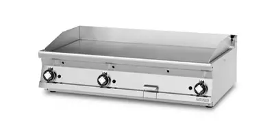 Płyta grillowa gazowa, ze stali nierdzewnej, gładka, 21 kW, 1200x700x280 mm, inox | RMGASTRO, FTLT - 712 G3