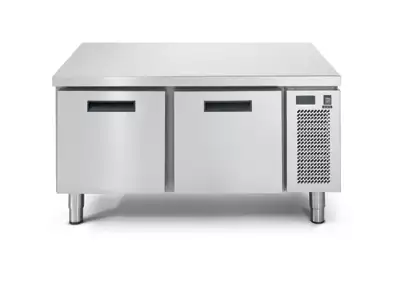Podstawa mroźnicza 2-szufladowa, blat z rantem, 0,35 kW, 1200x685x613 mm, inox | RMGASTRO, LS 702 BT/I 1C