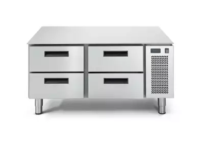 Podstawa mroźnicza 4-szufladowa, blat prosty, 0,35 kW, 1200x685x613 mm, inox | RMGASTRO, LS 702 BT/V 2C