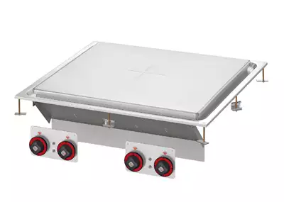 Kuchnia stołowa żeliwna elektryczna, 13.6 kW, 800x800x240 mm, 400 V, inox | RMGASTRO, TPD - 88 ET