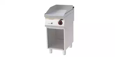 Płyta grillowa elektryczna, ze stali nierdzewnej, gładka, 4,5 kW, 400x700x900 mm, inox | REDFOX, FTH 70/40 E