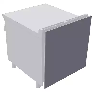 Maskownica tylna, 200x15x810 mm, inox | RMGASTRO, SA-62