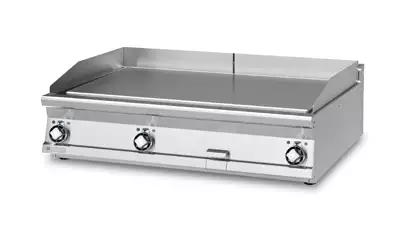 Płyta grillowa elektryczna, ze stali nierdzewnej, gładka, chromowana, 22,5 kW, 1200x900x280 mm, inox | RMGASTRO, FTLT - 912 ETS