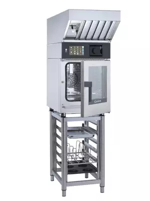 Okap kondensacyjny do pieca 0,4 kW, 520x1022x300 mm, srebrny | REDFOX, DG 4