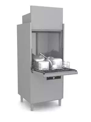 Zmywarka do garnków, 18.7 KW, 850x850x1960 (2274) mm, 400 V, z pompą odpływu, inox | RMGASTRO, S202 P ABT