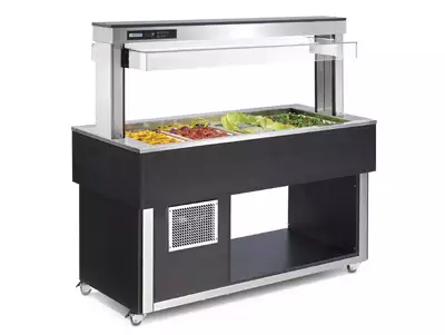 Witryna chłodnicza, 4x GN 1/1, 1494x650x1448 mm | RMGASTRO, 00027093