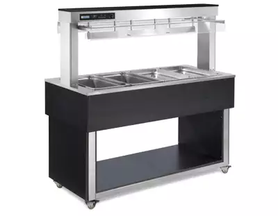 Witryna grzewcza, 6x GN 1/1, 2144x650x1488 mm | RMGASTRO, TR - red+ 6 H