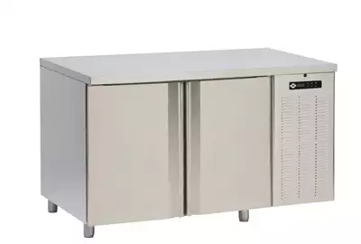 Stół mroźniczy dwudrzwiowy bez rantu, 0.32 kW, 1380x700x850 mm, 230 V | RMGASTRO, SM-2D