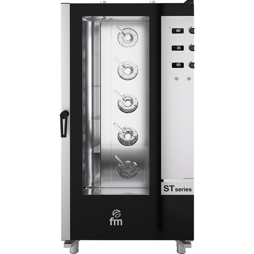Piec konwekcyjno-parowy, piekarniczy, elektryczny, 16x 600x400, 26,25 kW, 885x980x1880 mm | FM, ST-Bakery