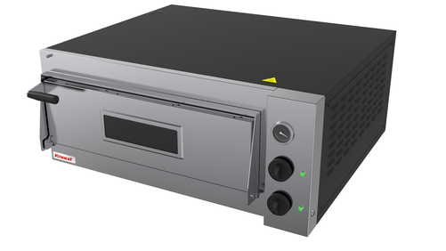Piec do pizzy sterowanie manualne, 6 kW, 1000x946x450 mm | KROMET, 000.PEP-1SM