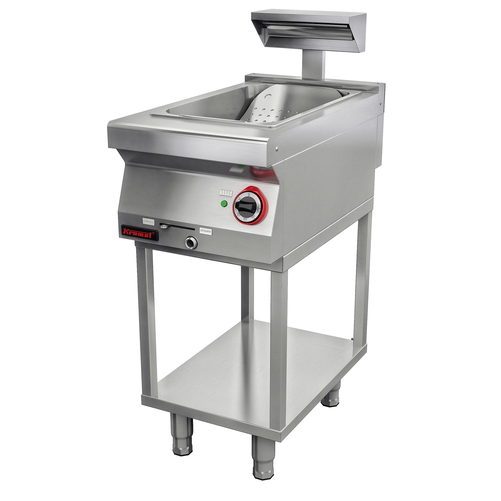 Podgrzewacz frytek z promiennikiem IR na podstawie szkieletowej, 400x700x900 mm | KROMET, 700.PF-1p.T