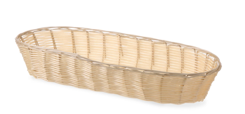 Koszyk owalny długi z poliratanu 375x150x70 mm | HENDI, 426906