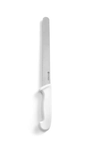 Nóż do chleba i ciast HACCP 385 mm, biały | HENDI, 843055