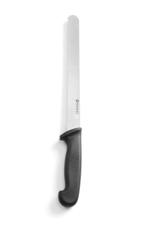 Nóż do chleba i ciast HACCP 385 mm, czarny | HENDI, Standard