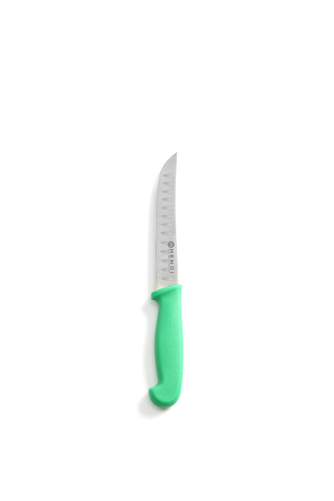 Nóż uniwersalny HACCP, szlif kulowy 230 mm, zielony | HENDI, 842317