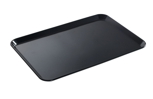 Taca ekspozycyjna z melaminy 350x240 mm, czarna | HENDI, 569207