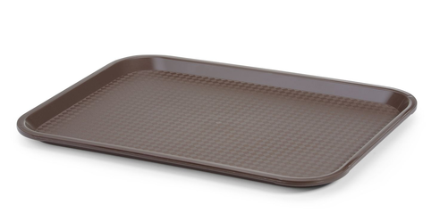 Taca z polipropylenu Fast Food, 305x415 mm, brązowa | HENDI, 878941