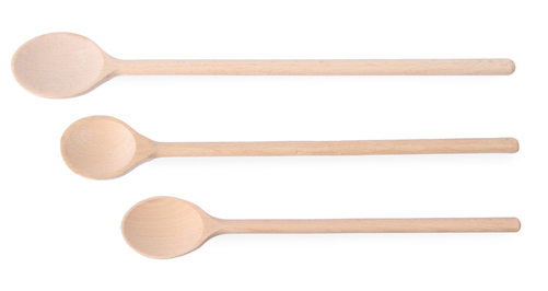 Zestaw 3 szt. łyżek drewnianych 300, 350, 400 mm | HENDI, 525005