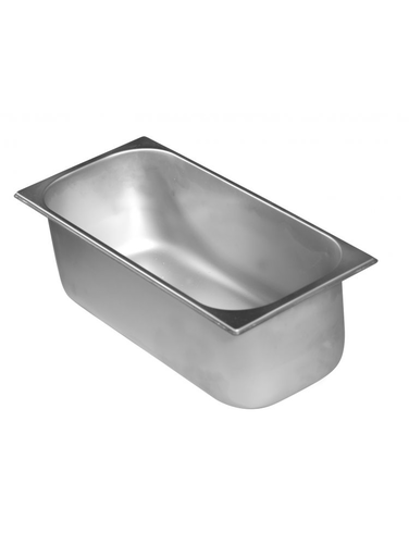 Kuweta do lodów stalowa 5 l | HENDI, 802038