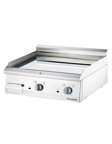 Płyta grillowa elektryczna, chromowana, gładka, 4,05 kW, 400x700x250 mm | STALGAST, Linia 700