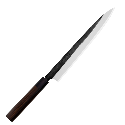 Nóż Yanagi 270 mm | HIDEO KITAOKA, Shirogami Black Oktagon