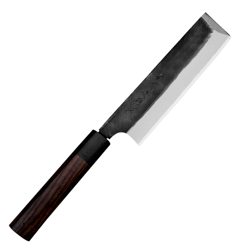 Nóż Usuba 165 mm | HIDEO KITAOKA, Shirogami Black Oktagon