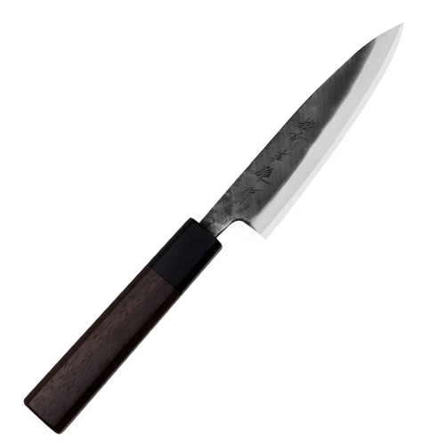 Nóż Kaisaki 120 mm | HIDEO KITAOKA, Shirogami Black Oktagon