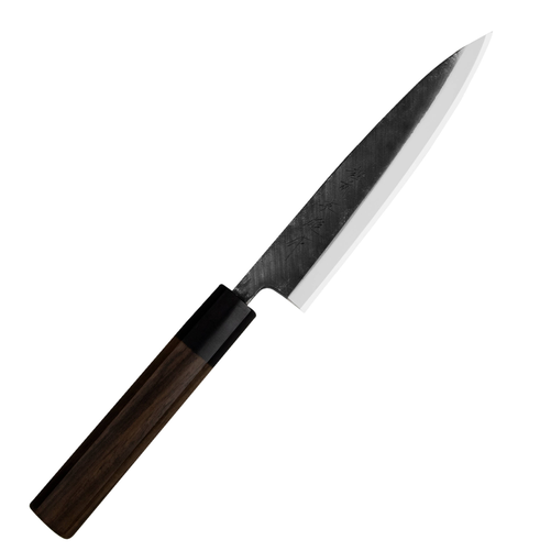 Nóż Kaisaki 150 mm | HIDEO KITAOKA, Shirogami Black Oktagon