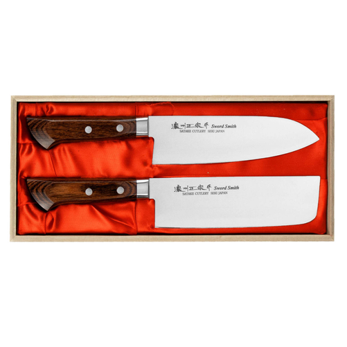 Zestaw nóż Santoku 170 mm i nóż Nakiri 170 mm | SATAKE, Unique