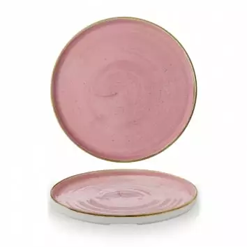 Talerz płytki okrągły z rantem 260 mm | CHURCHILL, Petal Pink