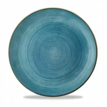 Talerz płytki okrągły 288 mm | CHURCHILL, Stonecast Raw Blue