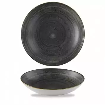 Miska okrągła coupe 1,1 l, 248 mm | CHURCHILL, Stonecast Raw Black