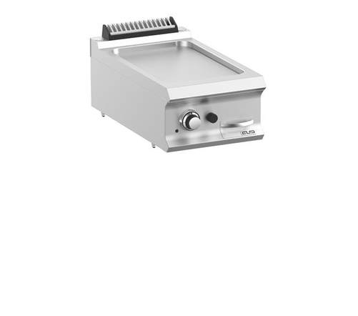 Płyta grillowa gazowa, ze stali nierdzewnej, gładka chromowana, nastawna, 7 kW, 400x730x250 mm | MBM, DominaPro 700
