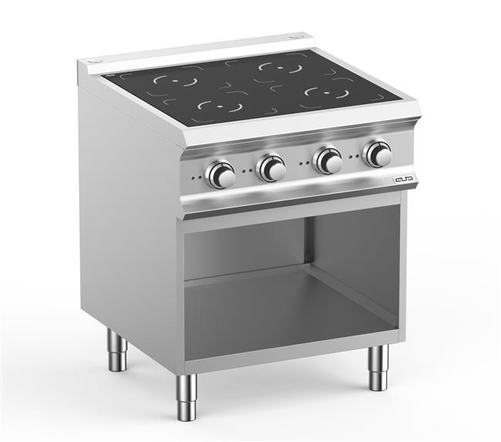 Kuchnia indukcyjna 4-polowa na podstawie otwartej, 14 kW, 700x730x850 mm | MBM, DominaPro 700